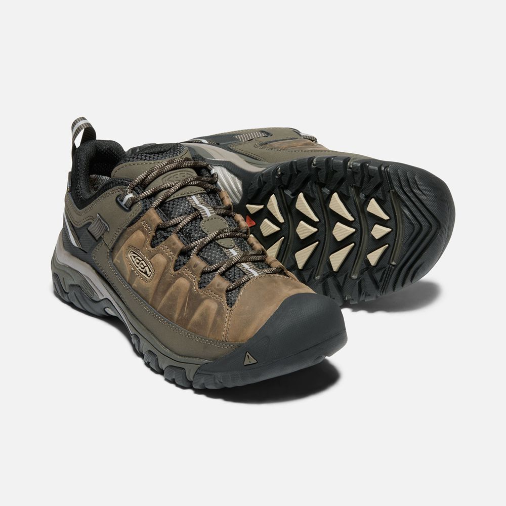 Keen Outdoor Ayakkabı Erkek Kahverengi/Zeytin Yeşili - Targhee Iii Waterproof Wide - Türkiye AVHL243